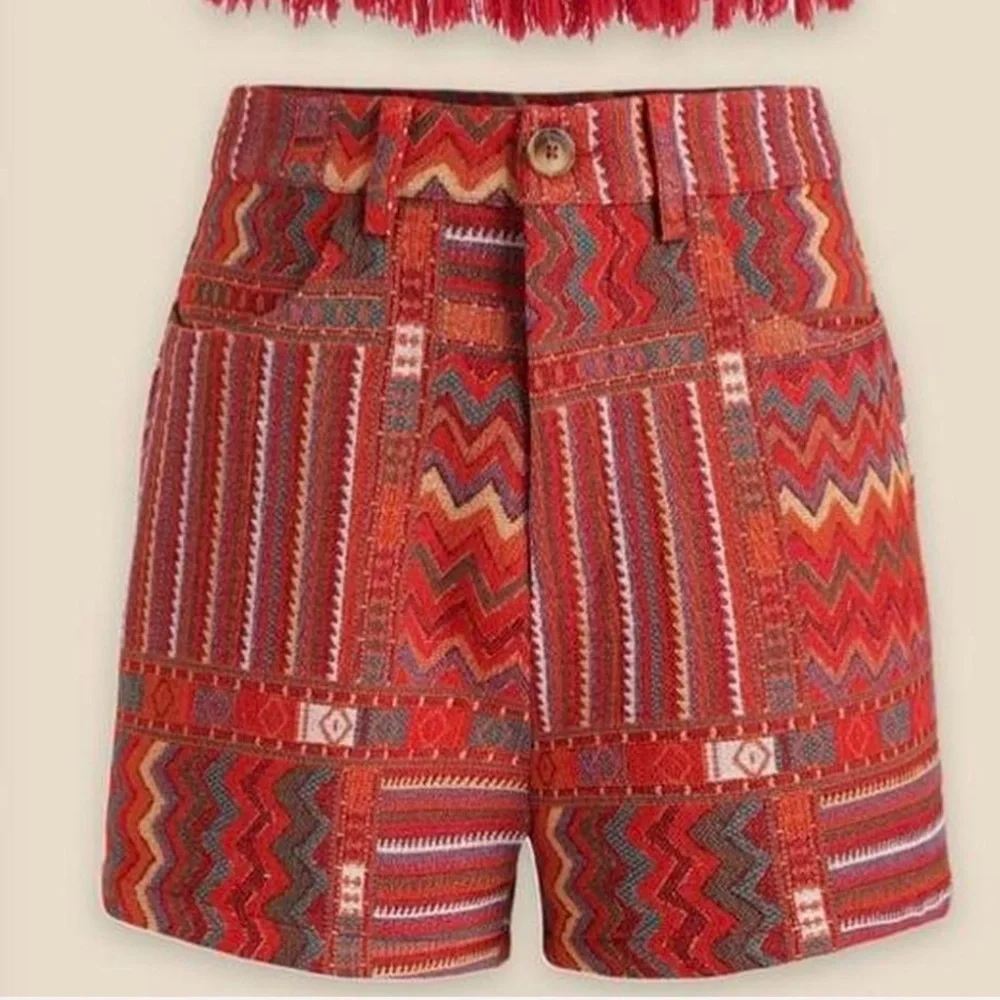 Geometric Aztec Fringe cider matching set